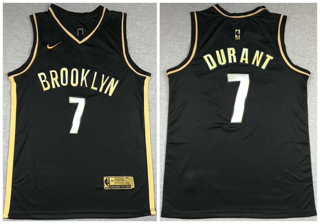 Nets 7 Kevin Durant Black Gold 2021 Nike Swingman Jersey,We sell and wholesale Nets 7 Kevin Durant Black Gold 2021 Nike Swingman Jersey on line form chian!